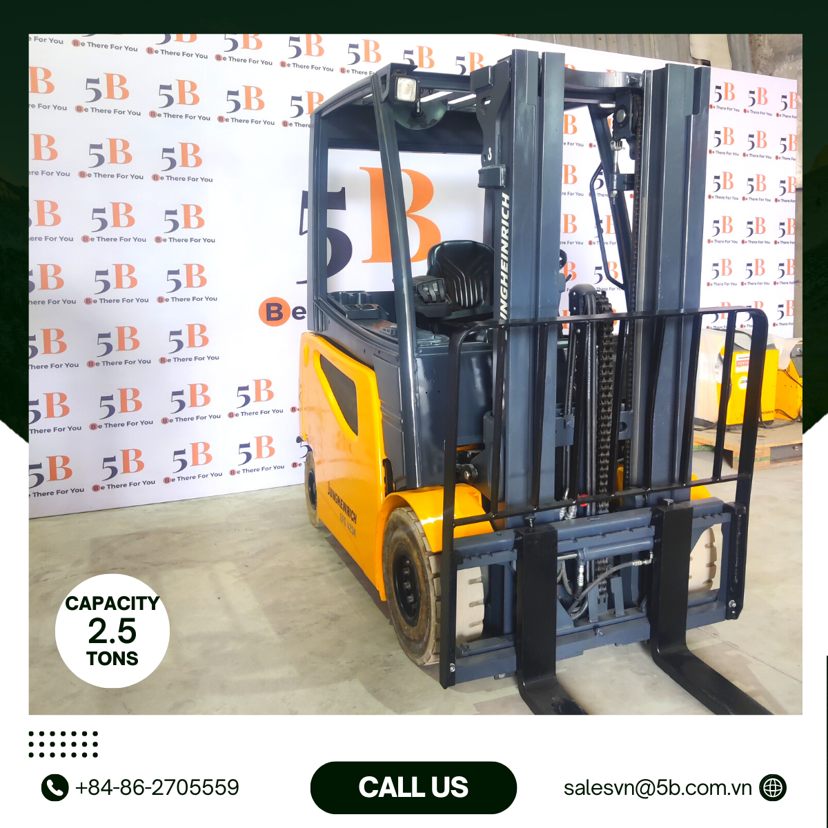 Hình Ảnh Thực Tế Xe Jungheinrich EFG425k Tại Kho 5B