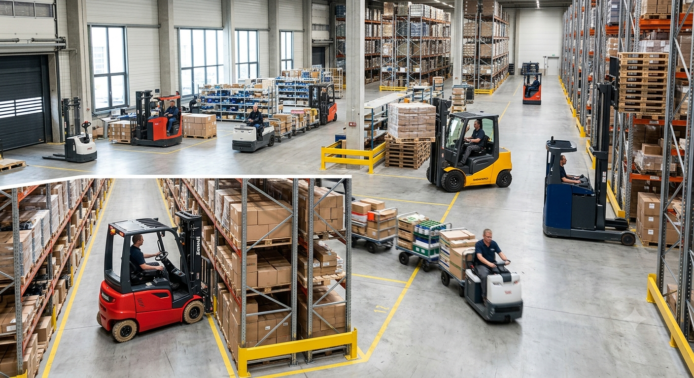 Tiêu chuẩn kỹ thuật và các dòng xe nâng điện phù hợp với từng không gian
